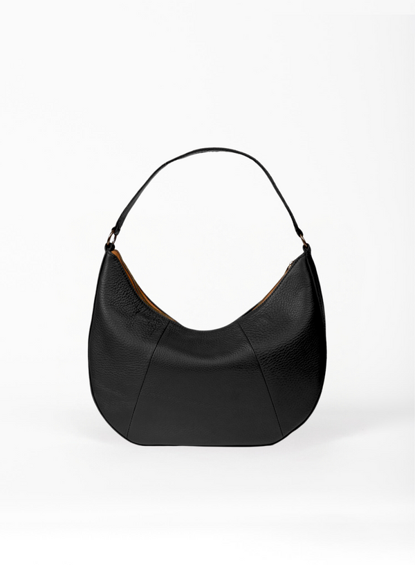baguette bag from womens handbags in black color showcasing front view.