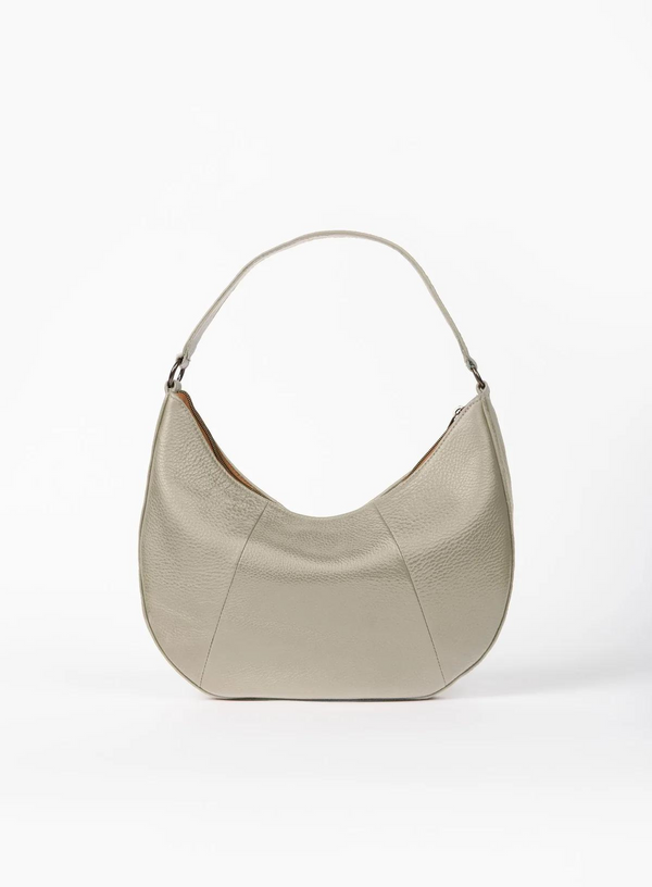 baguette bag from womens handbags in bone color showcasing front view.