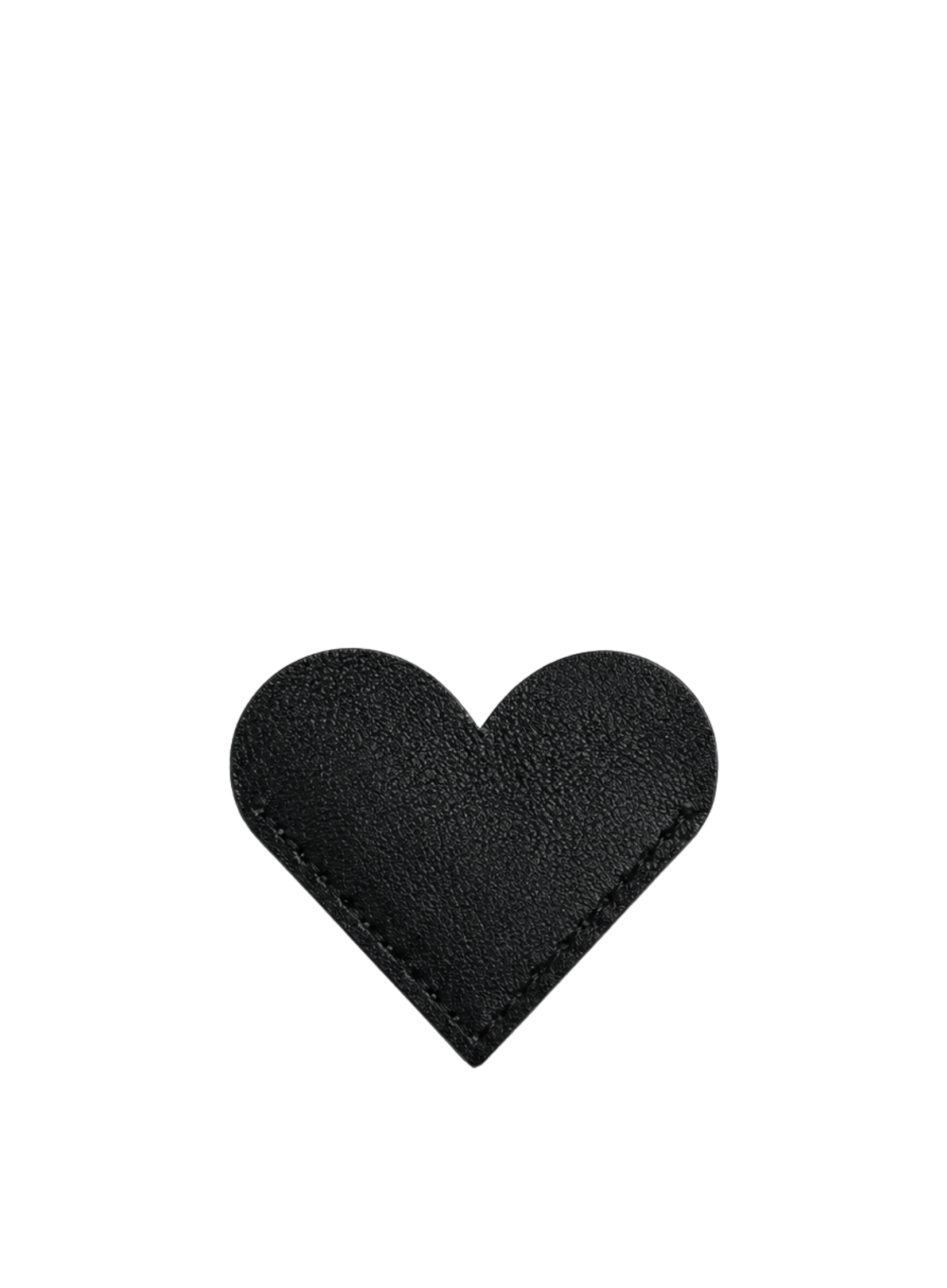 black heart bookmark on white background
