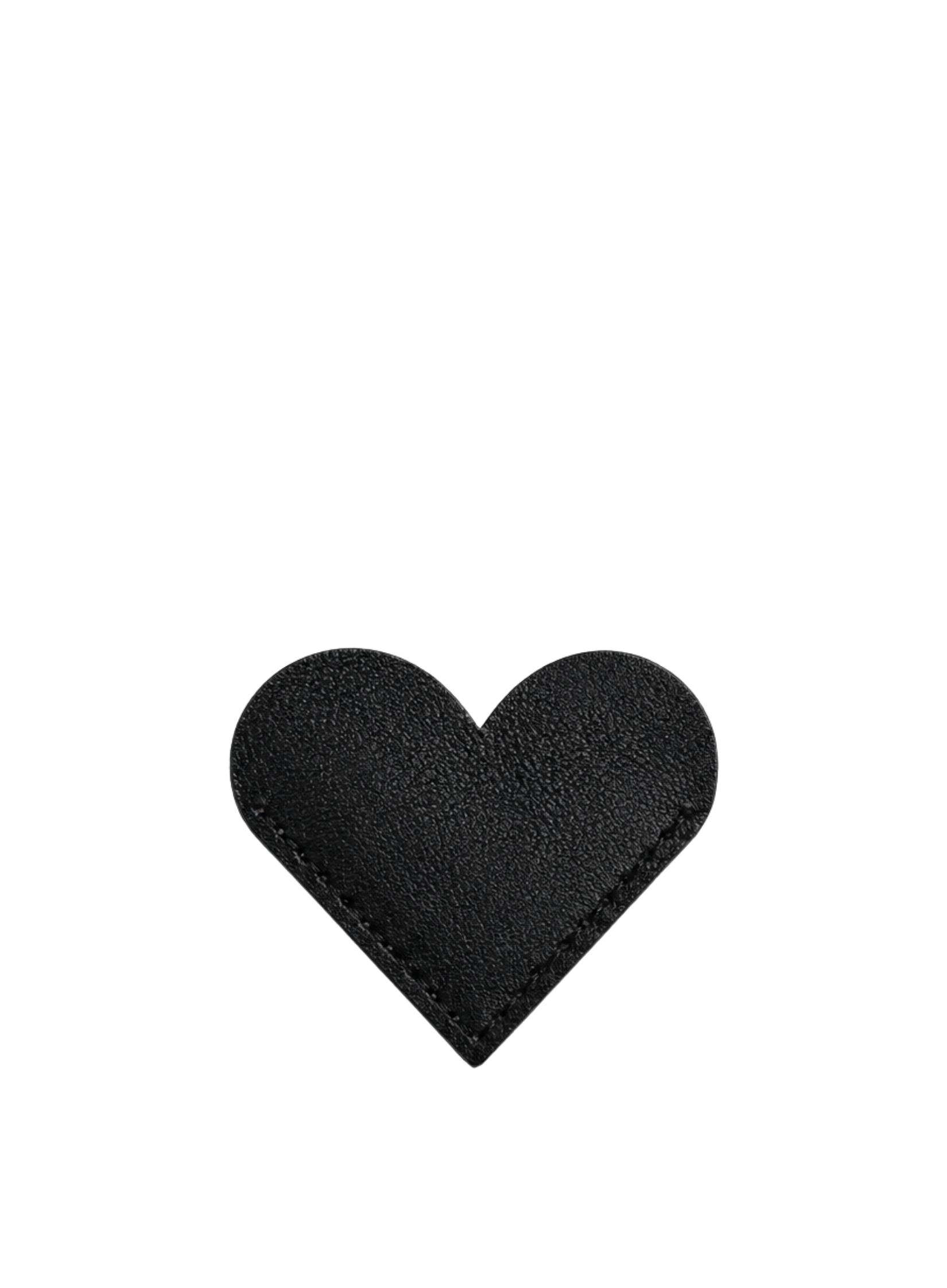 black heart bookmark on white background