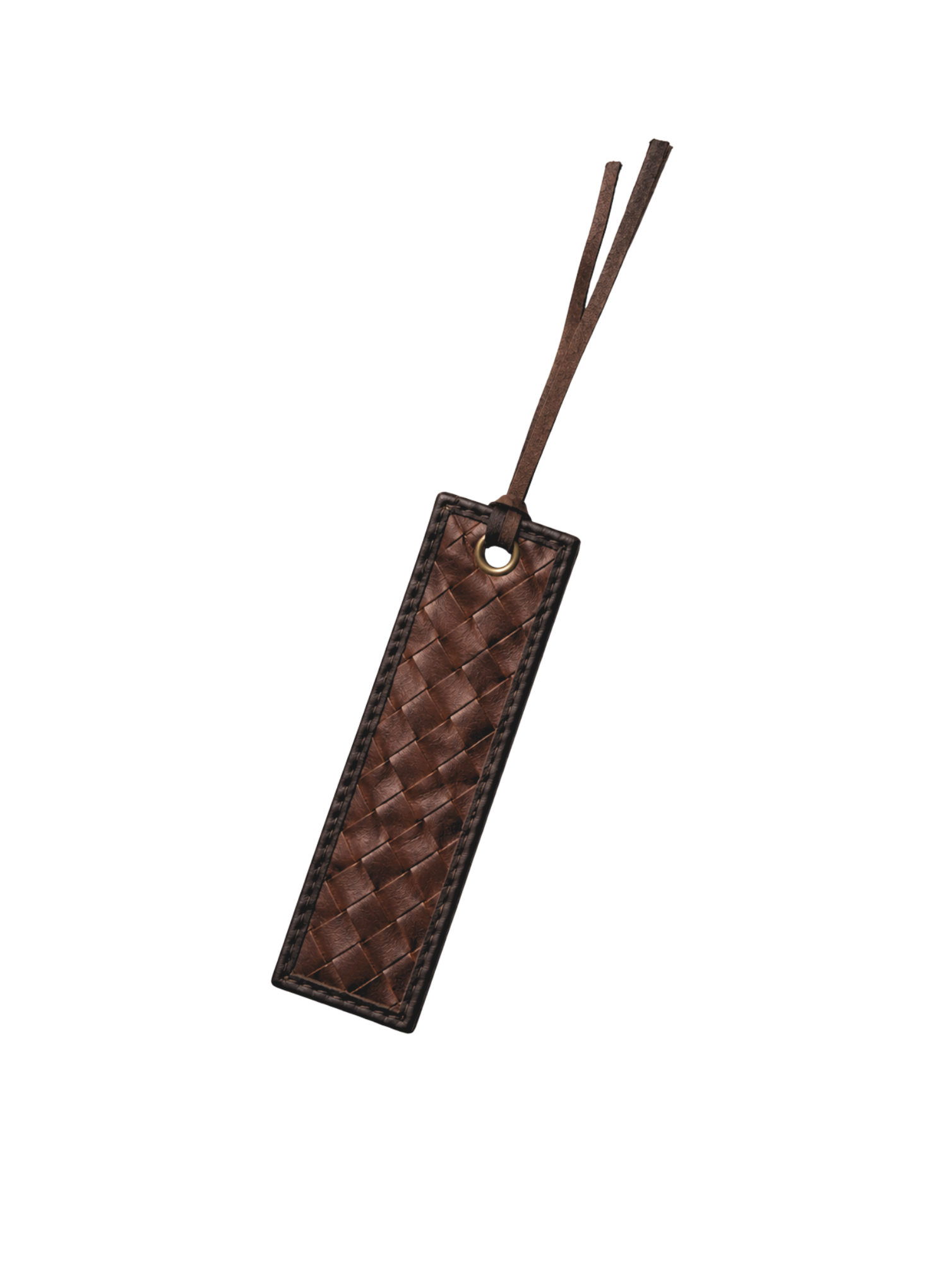 Brown bookmark on a white background