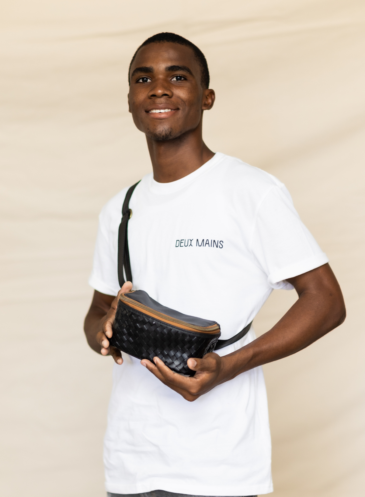 The Nomad Woven Leather Belt Bag