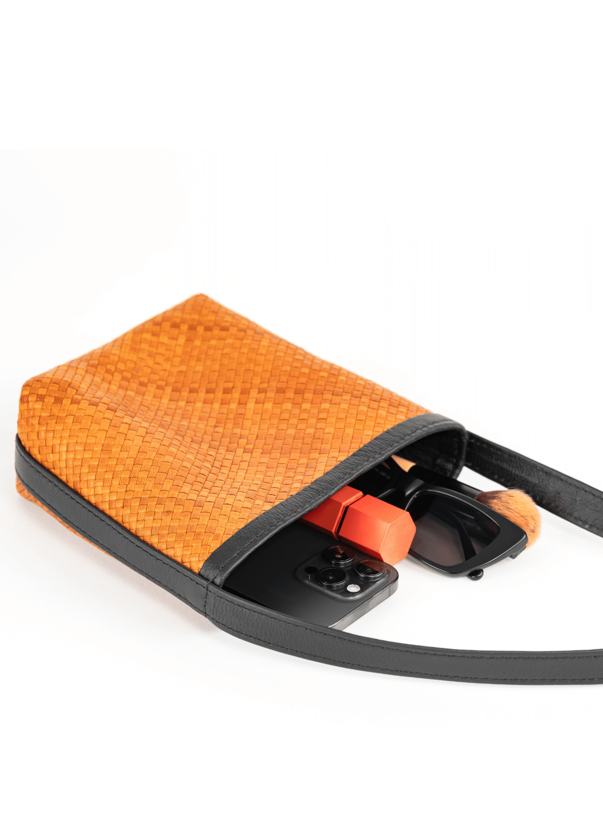 Panye Crossbody interior on a white background