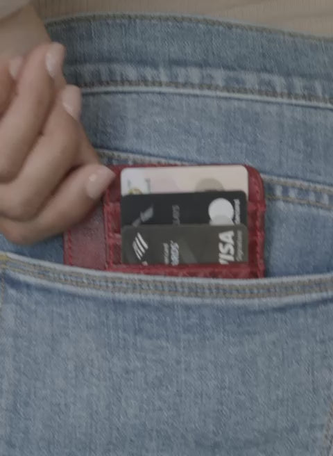 card holders model holding it video.