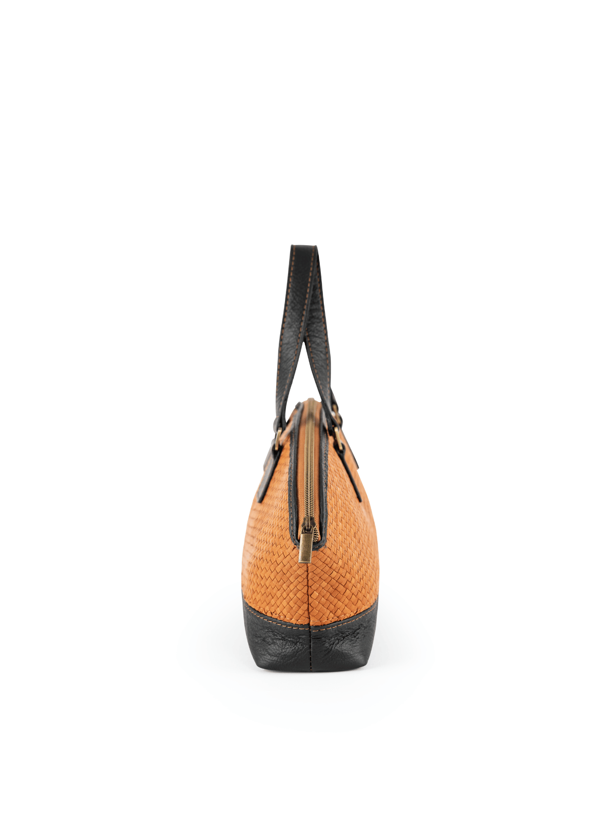 Satchel Bowler Bag side on white background