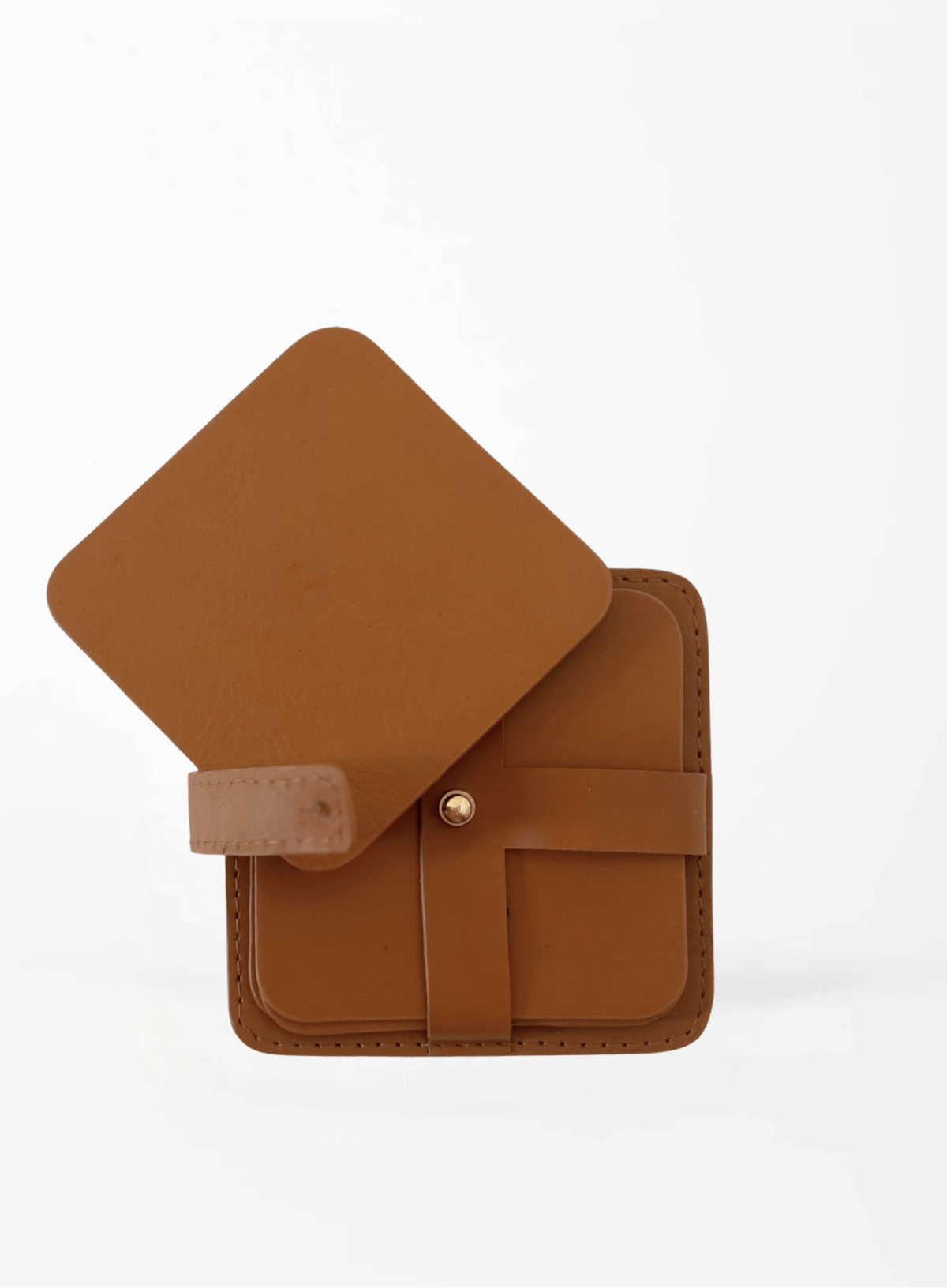 leather cognac coaster interior from our corporate collection.