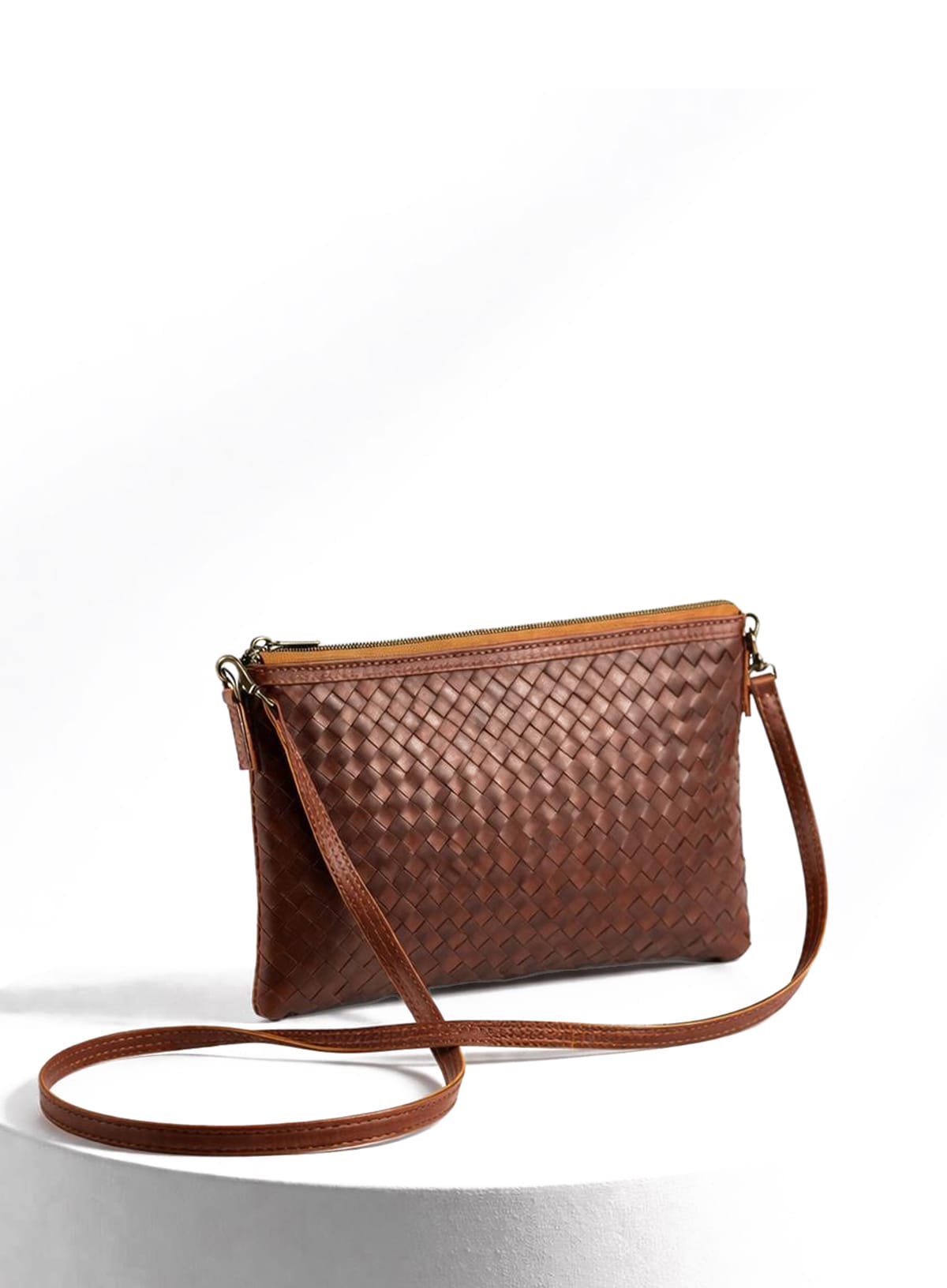 Woven Crossbody Clutch
