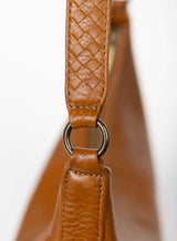 baguette bag from womens bags in honey color showcasing exterior view.