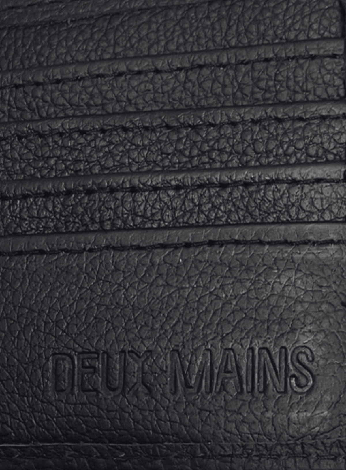 interior view of deux mains wallet.