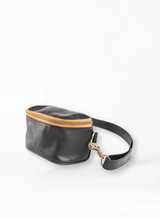 hip bag in black from our spring collection - side view.