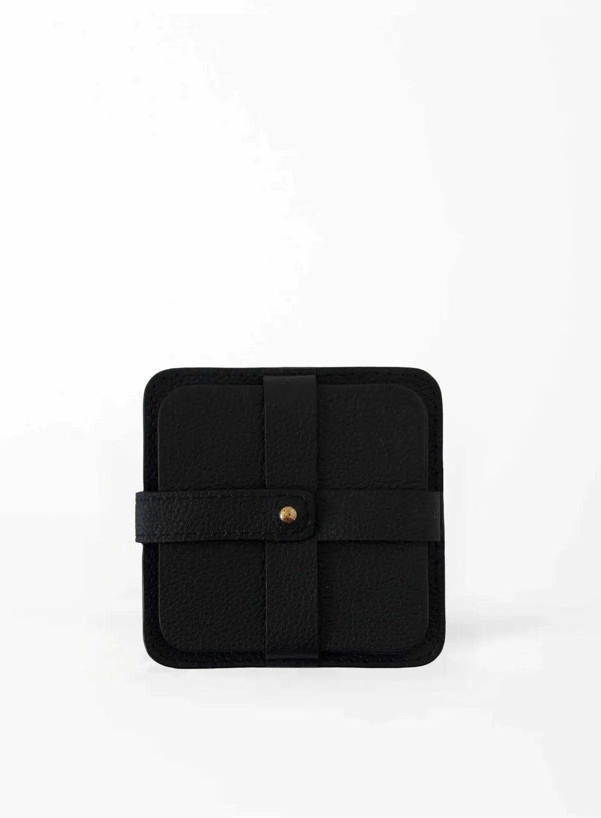 leather black coaster from our corporate collection.