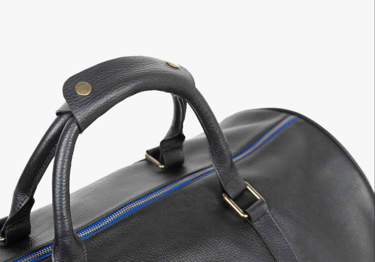 Mission-essential duffle bag handle detail