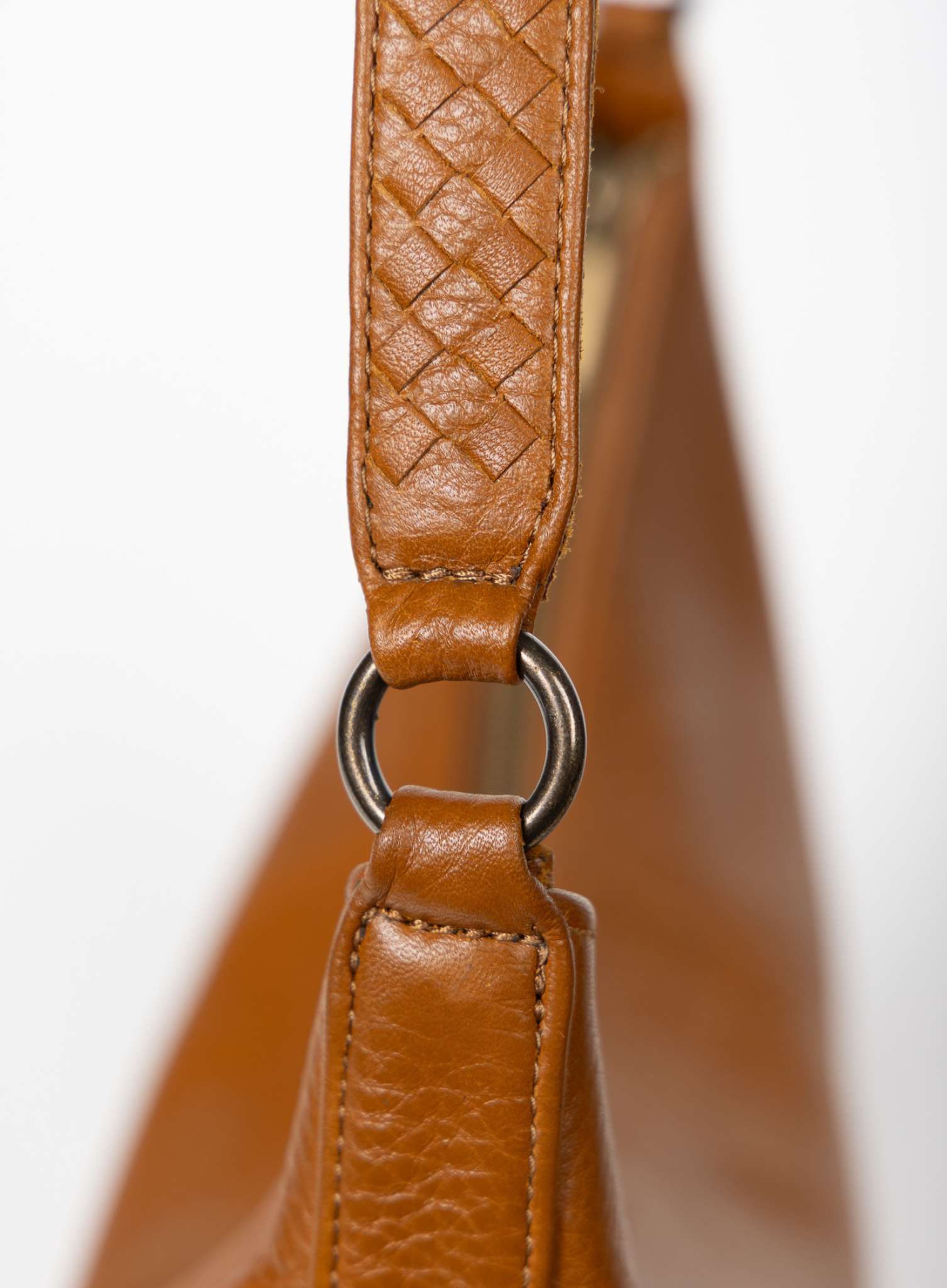 saddle shoulder bag from womens bags in honey fall showcasing exterior view.