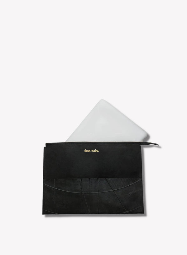 Slim Laptop Sleeve showcasing front view, designed for stylish protection and easy transport of your laptop.