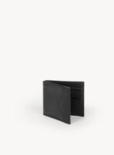 the hotgun wallet accessory for him in black detailed interior side-view.