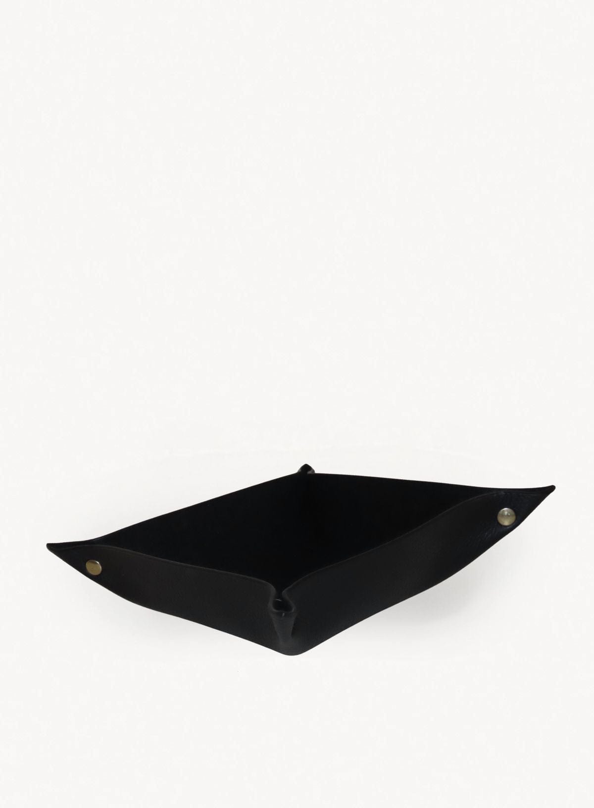 the black valet tray in black from corporate goods collection.