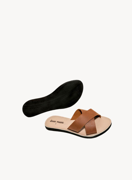 Buy Camel Brown Flat Sandals for Women by Steppings Online | Ajio.com