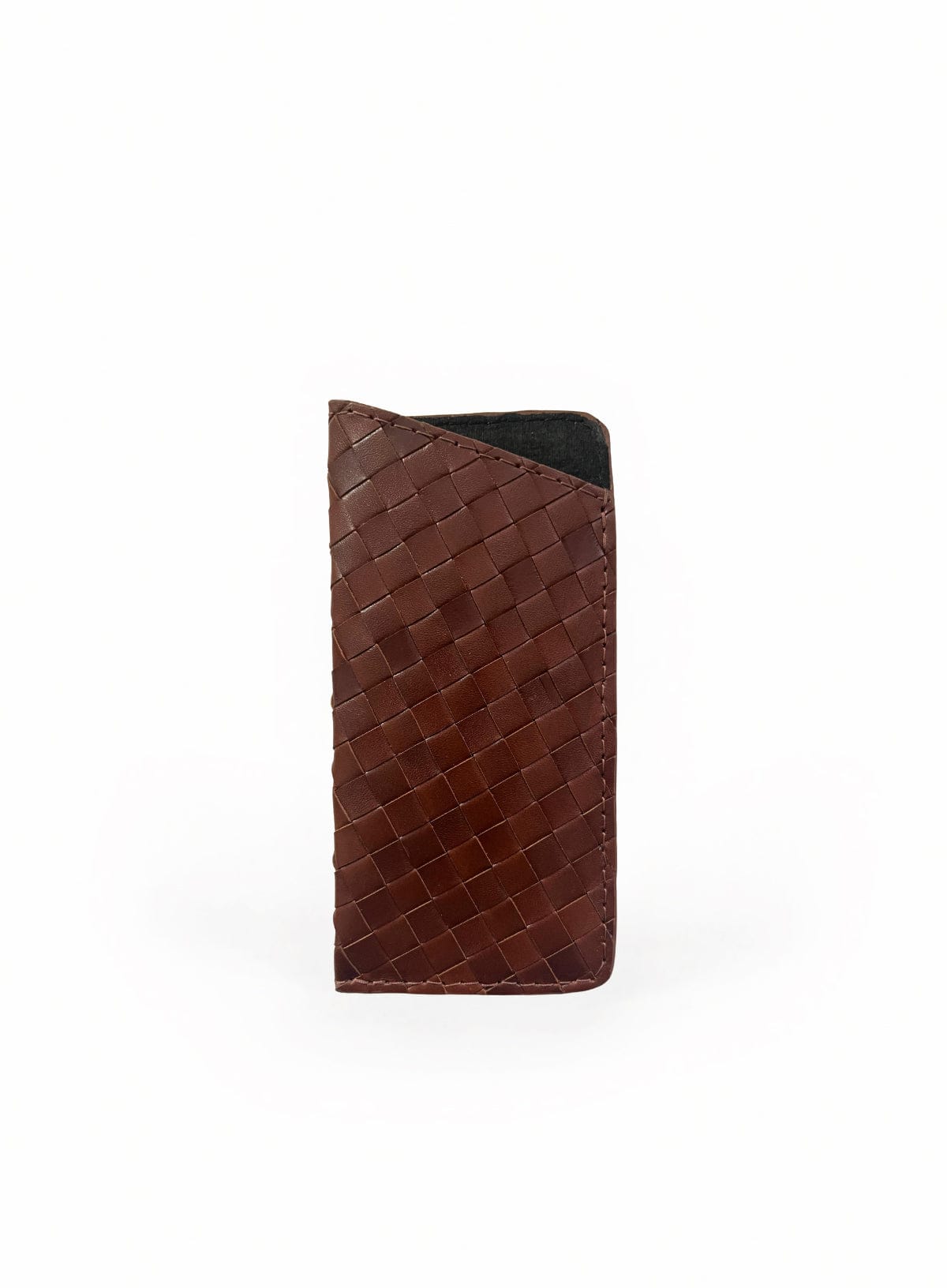 Woven Sunglass Case Brown